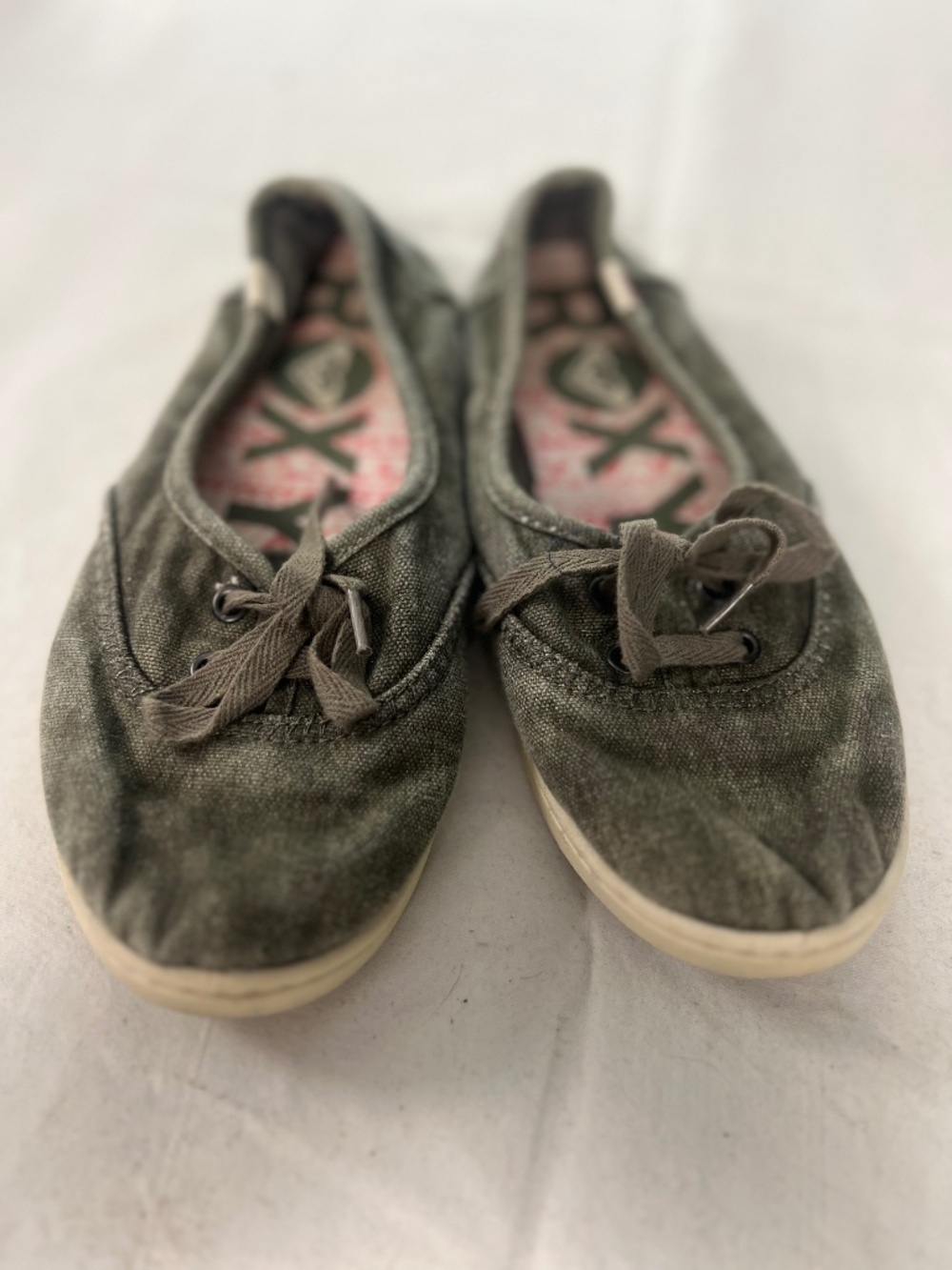Roxy army green canvas